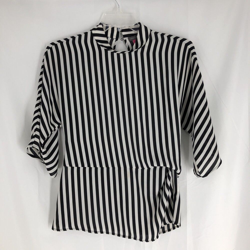 Vince Camuto Women'sStripe blouse White and Black Blouse